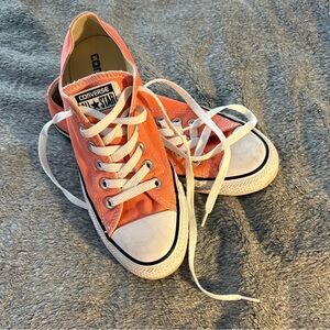 Converse Salmon Pink Low-Top Sneakers